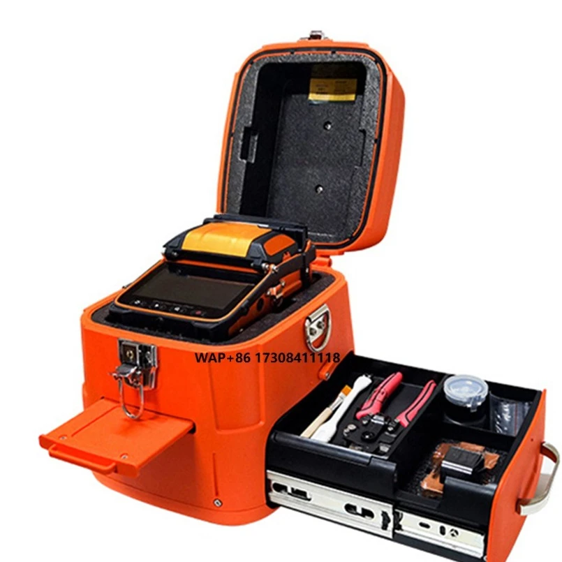 

Fiber welding machine six motor Automatic calibration fiber optic fusing equipment Fusion Splicer