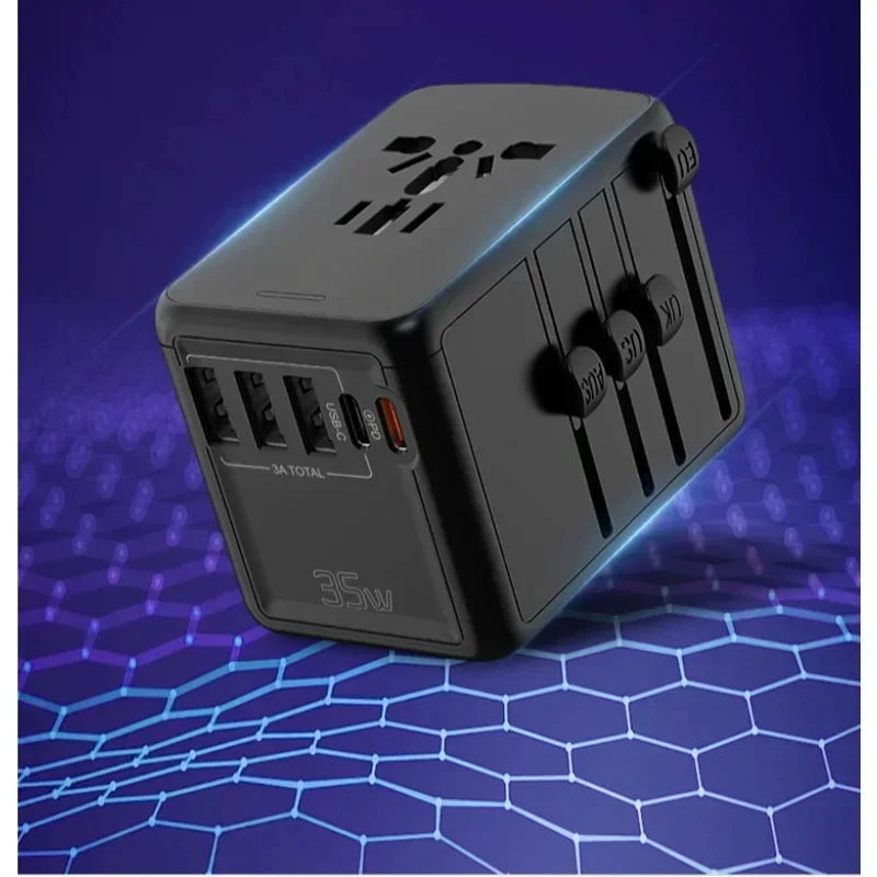 Soquete de viagem de plugue adaptador universal