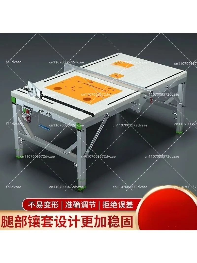 Woodworking table Multifunctional push table saw Flip saw, portable, small lift folding