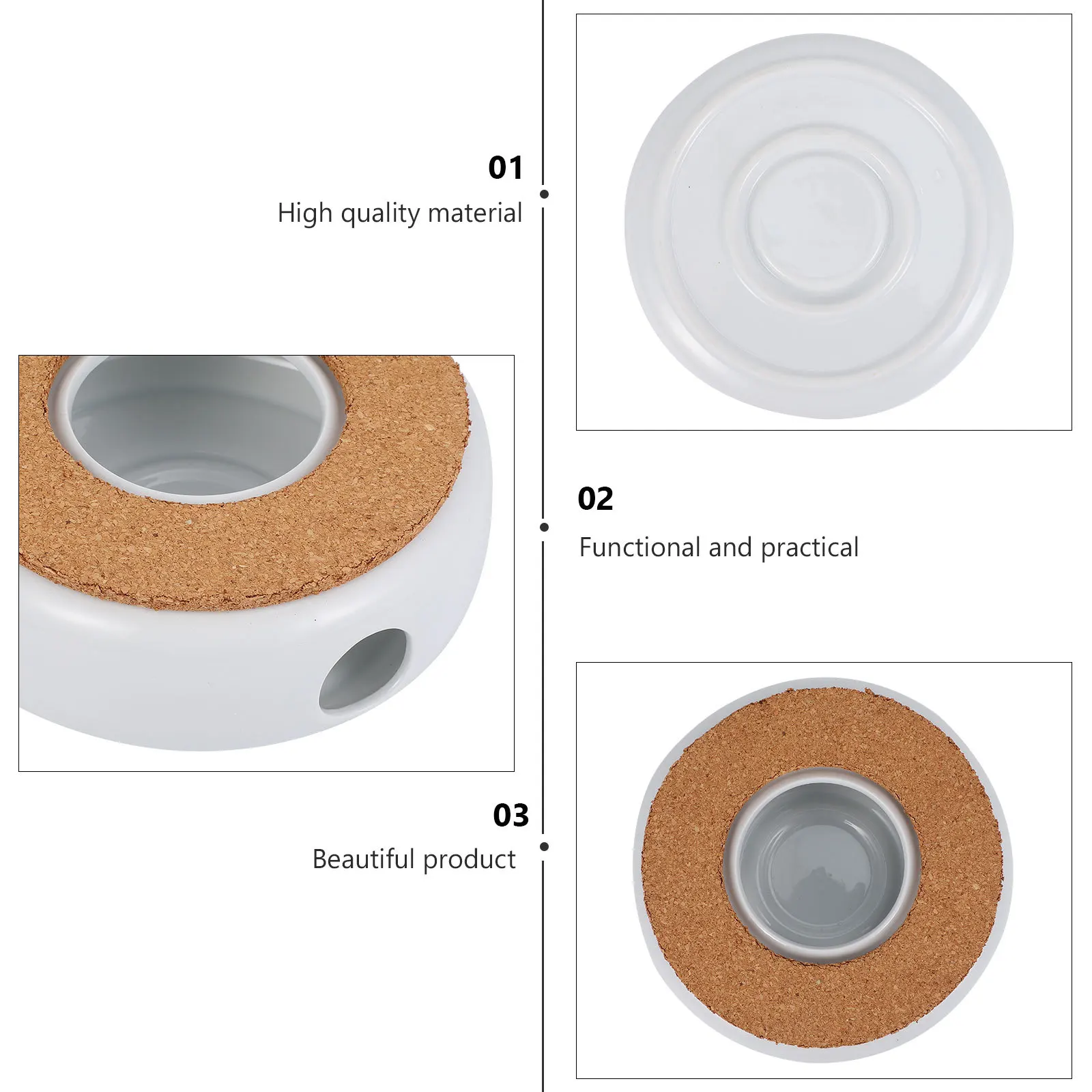 

1Pcs Ceramic Teapot Warmer Tea Heater Holder for Home Office Coffee Shop Handcrafted Tea Stove Holder