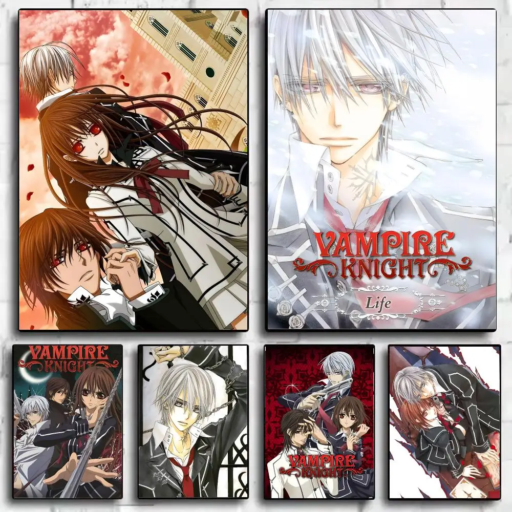 V-Vampire Knight Animation Poster Art HD Art Sticky Wall Waterproof Home Living Room Bar Decoration