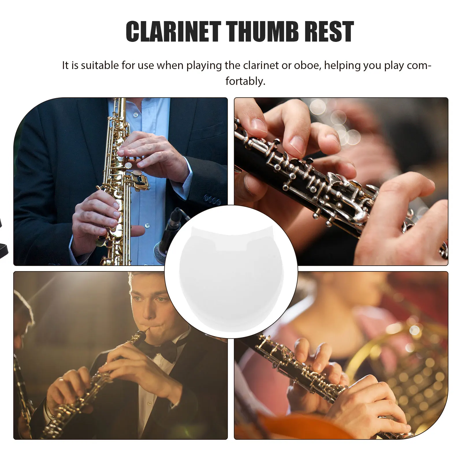 

5 Pcs Finger Rest Cushions Clarinet Support Accessory Thumb Pad Protectors Cover Instrument