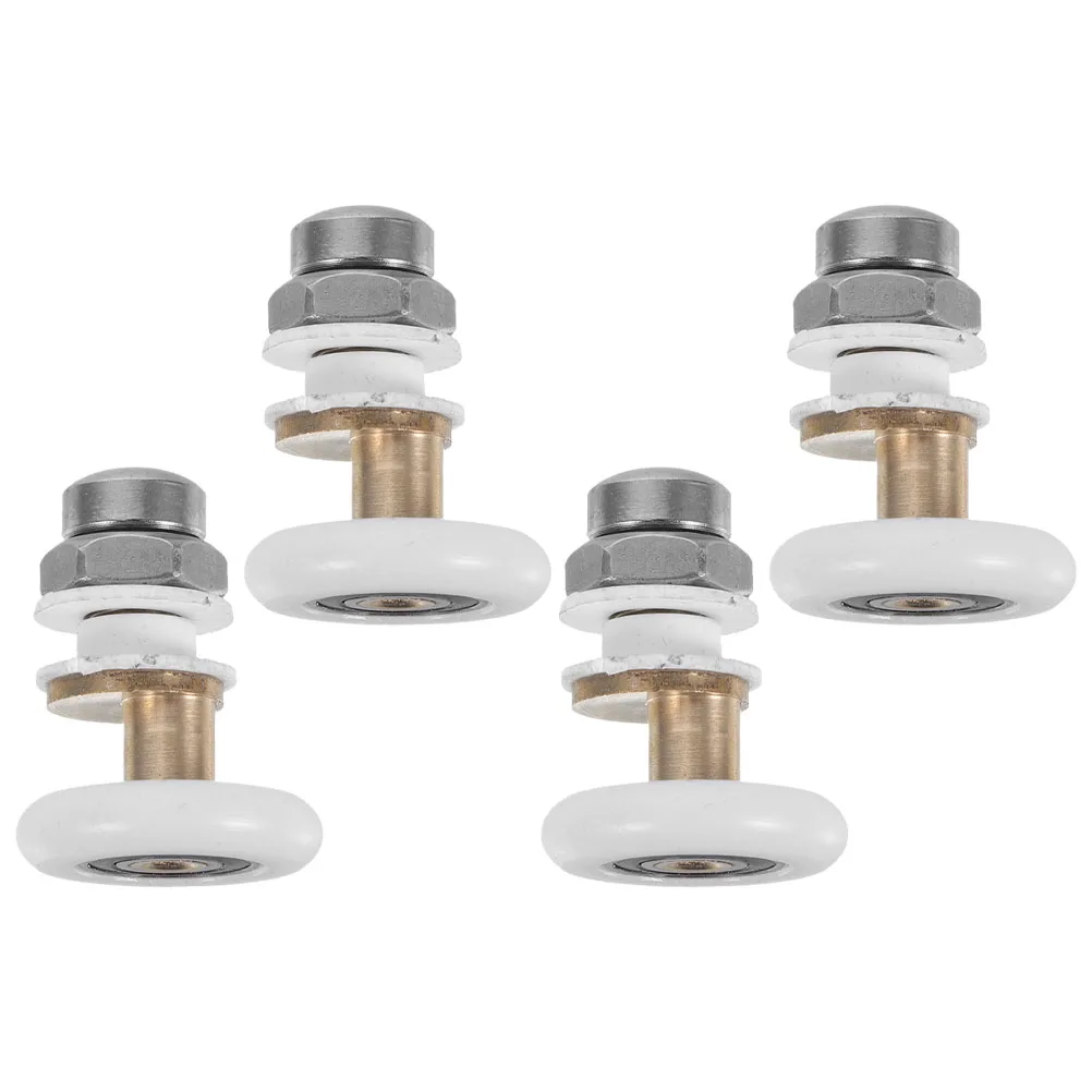 

4pcs 25mm Shower Room Pulley Rollers Replacement Bathroom Hardware Runner Wheel Set Smooth Operation Wear-Resistant