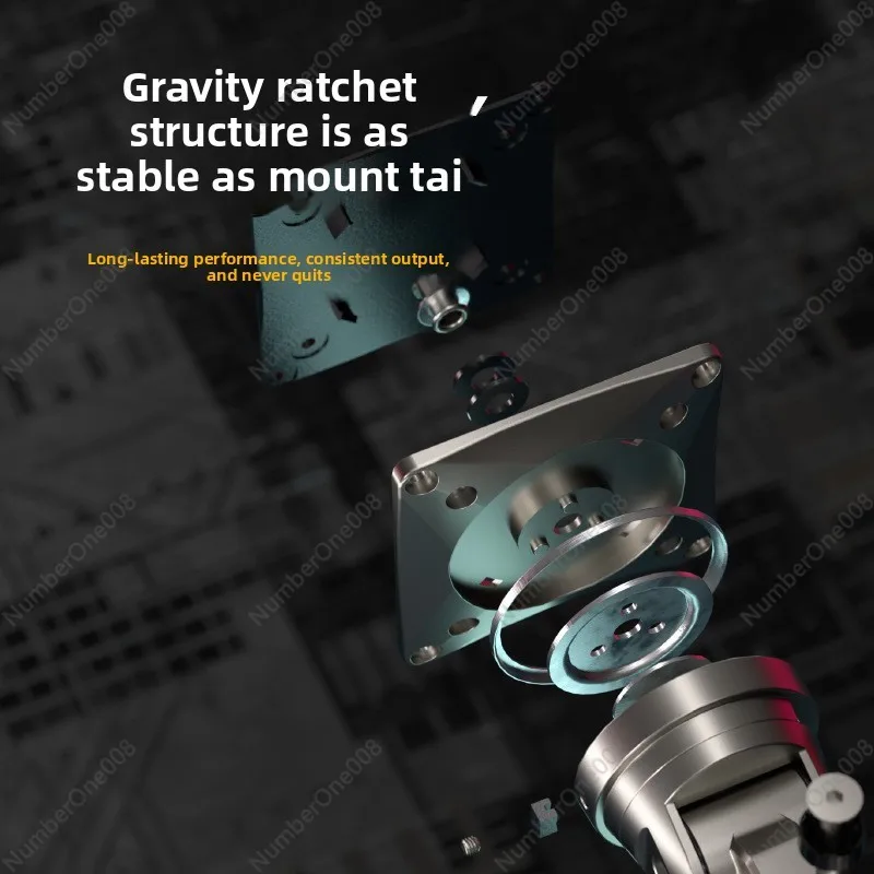 A7 27-50 inci Muyun Gray Gaming RGB Mechanical Arm Gaming Monitor Stand yang Dapat Disesuaikan Tingginya dengan Kapasitas Beban 18kg