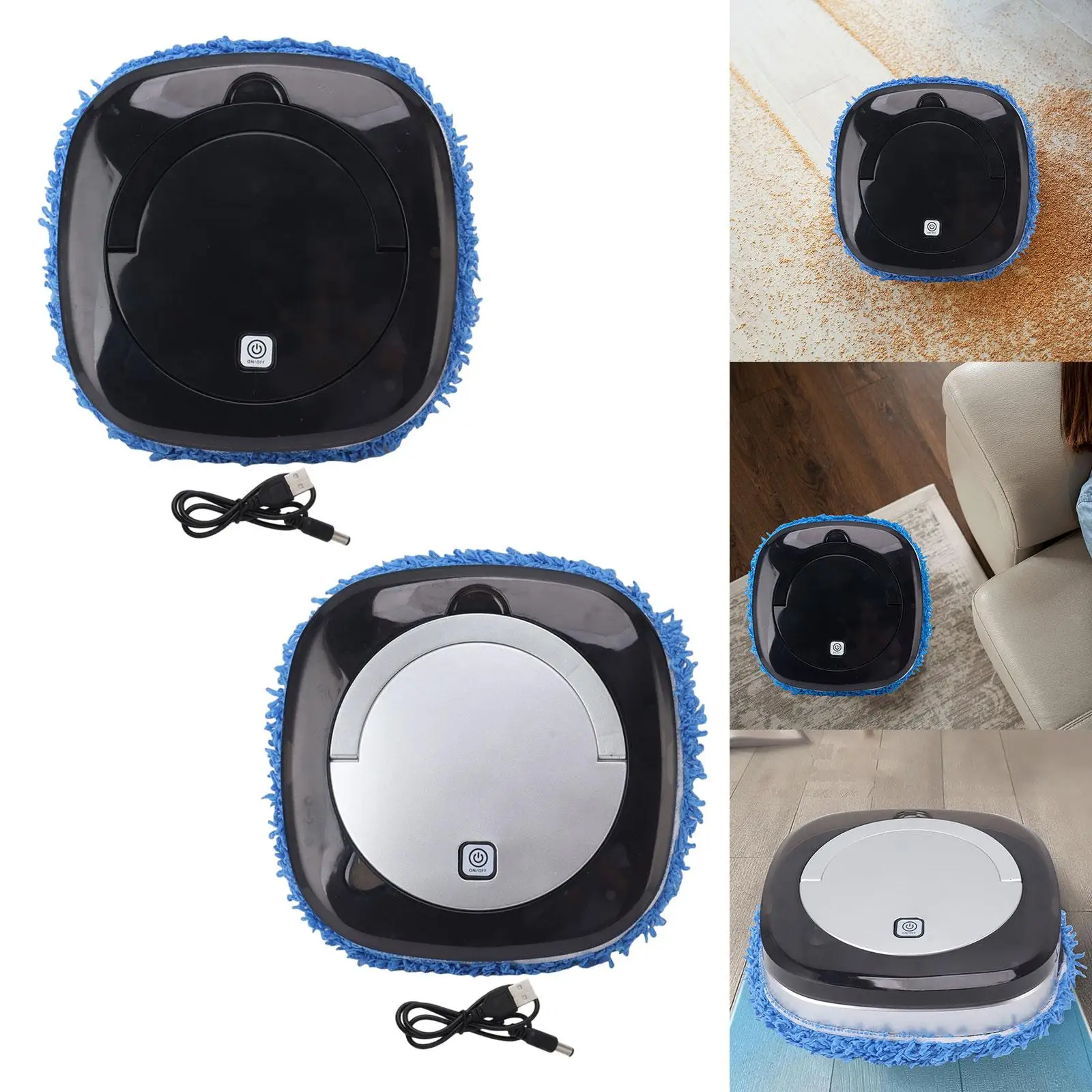Household Mopping Machine Smart Mopping Robot with Water Tank Dry and Wet Mop