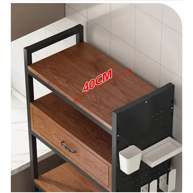 

Kitchen Furniture Organizer Microwave Oven Rack Kitchen Storage Holder Racks Steel Storage Shelf