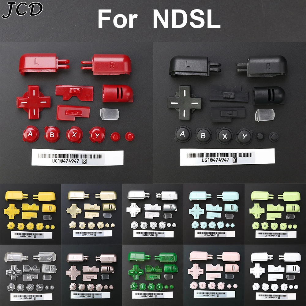 JCD Full Buttons Set A B X Y abxy L R D-Pad Cross Button For Nintend DS Lite for NDSL Console Buttons 