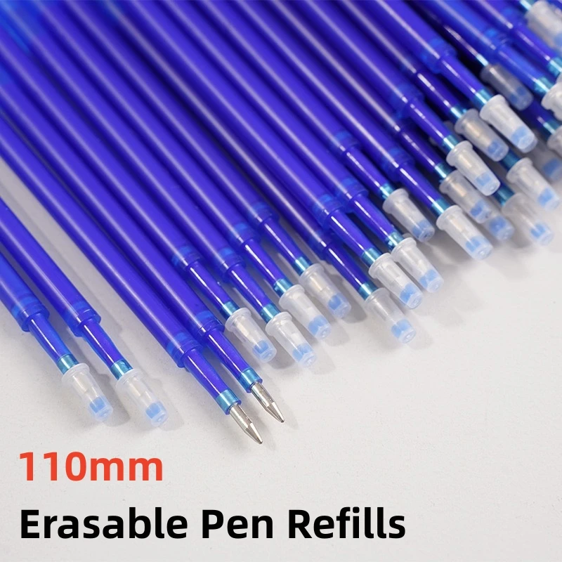 

110 мм стираемые гелевые ручки, стержни для письма, 0,5 мм, моющаяся ручка, волшебная стираемая ручка для школьной ручки, инструменты для письма, каваи, канцелярские принадлежности