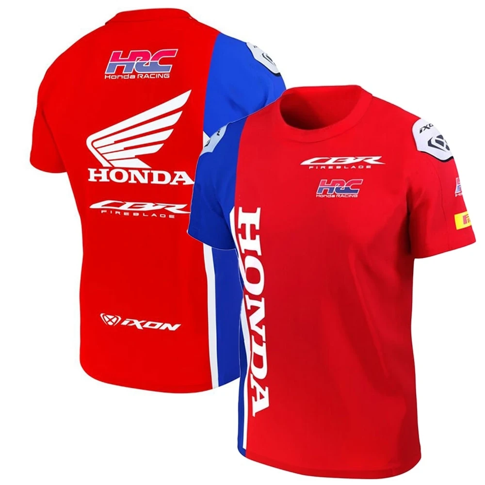 T-shirt de l'équipe Honda HRC Superbike, T-shirt de MOTO HONDA, chemise de sport de plein air pour hommes et femmes, 2025