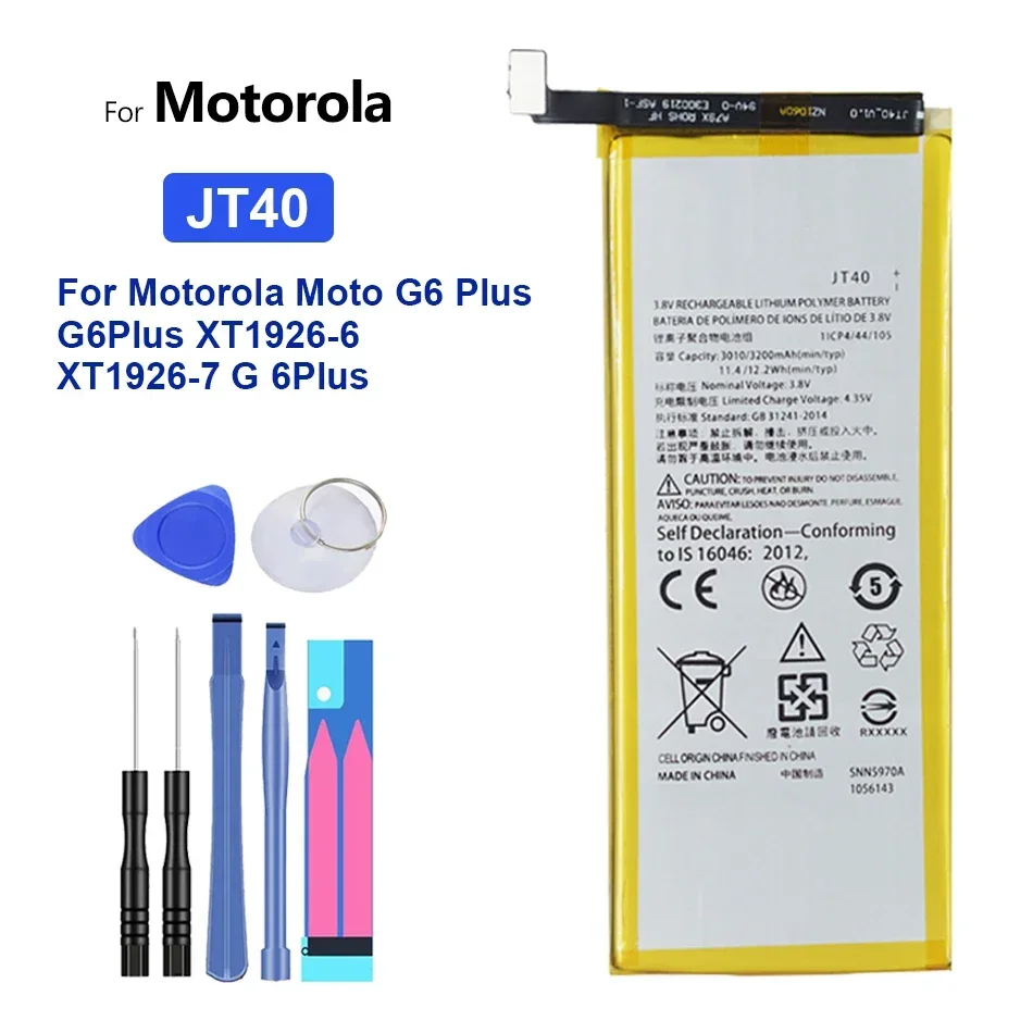 HG40 HG30 JT40 battery For Motorola Moto G5 G6 G5S Plus XT1791 XT1792 XT1793 XT1794 XT1795 XT1805 XT1684 XT1685 XT1926-6 NEW