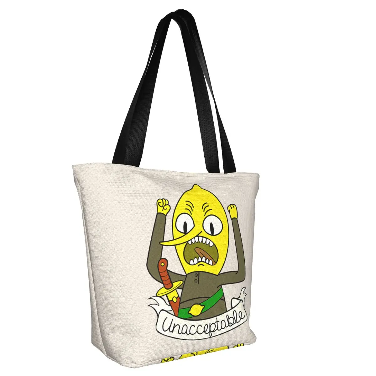 Lemongrab กระเป๋าช้อปปิ้งผู้หญิง, กระเป๋าแฟชั่นผู้หญิงกระเป๋าถือกลางแจ้งผ้าสวยงาม