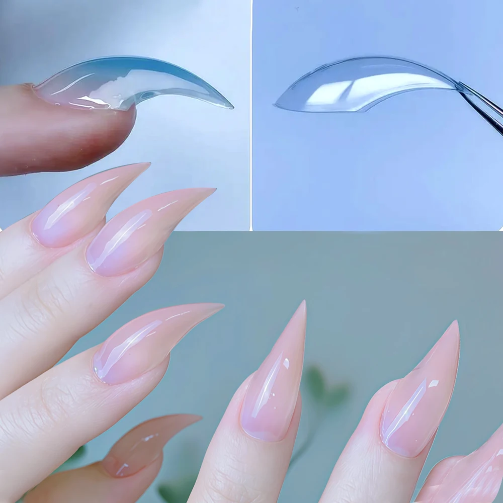 140pcs Mini 3d Cat Claw Dual Nail Form for Poly Gel Extension of 3D Eagle Claw Reusable Full Cover Molds Halloween Nail Design