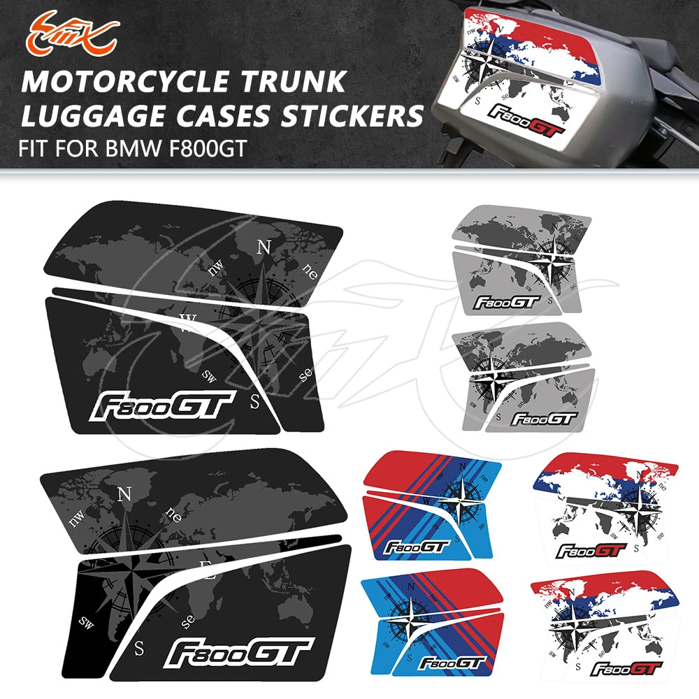 

Fit for BMW F800GT F 800 GT Motorcycle Side Box SuitCases Sticker Trunk Luggage Cases Protector Sticker Decoration Decals