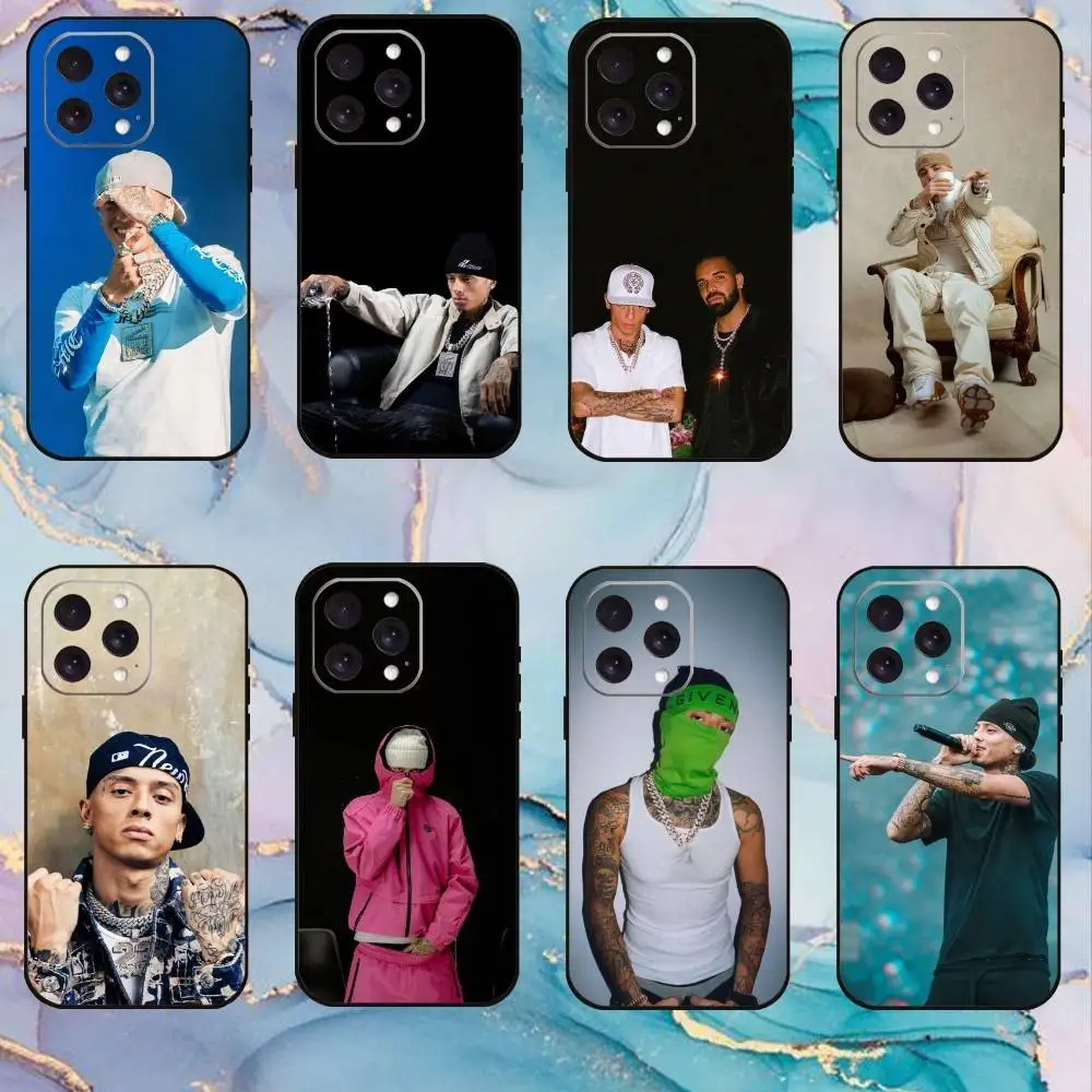 

Cool B-Beny Jr Rapper Phone Case For iPhone17,16,15,14,13,12,11 Plus,Pro Max Soft Black Cover