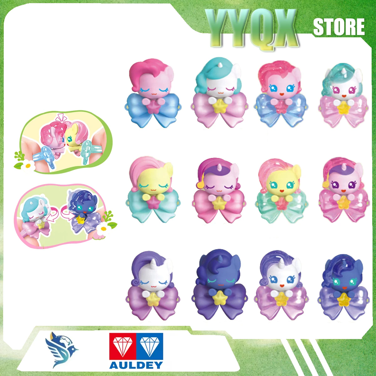 

AULDEY 2026 Новинка: Коллекционное кольцо «Мой маленький пони» для девочек, игрушка-украшение, подарок, сувенир, мультяшный анимационный персонаж, дружба, милый, кино