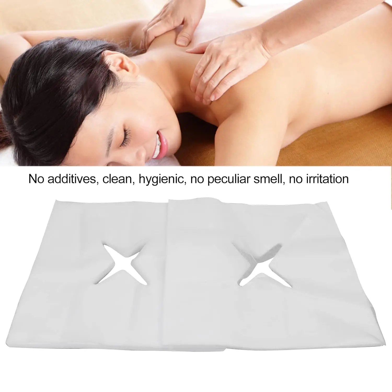 100pcs Spa Salon Disposable Massage Face Rest Cushion Covers Cradle Sheets Headrest Pillow Paper Massage Face Cradle Table Cover