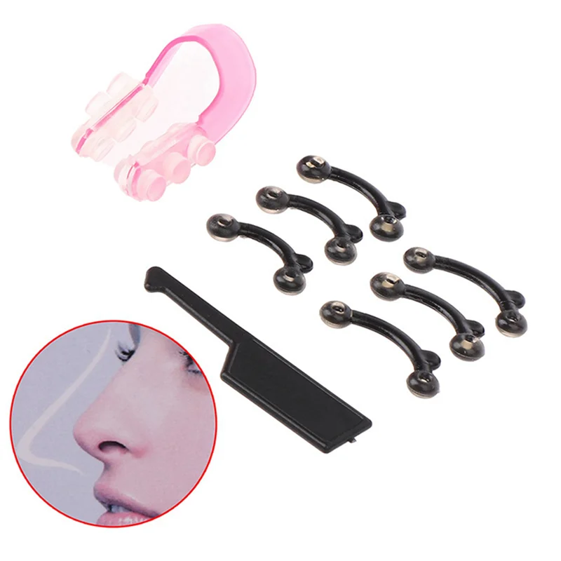 ABVI-3X 3 Size 3D Invisible Beauty Nose Clip Massage Nose Up Lifting Shaping Clip Clipper Shaper Bridge Straightening