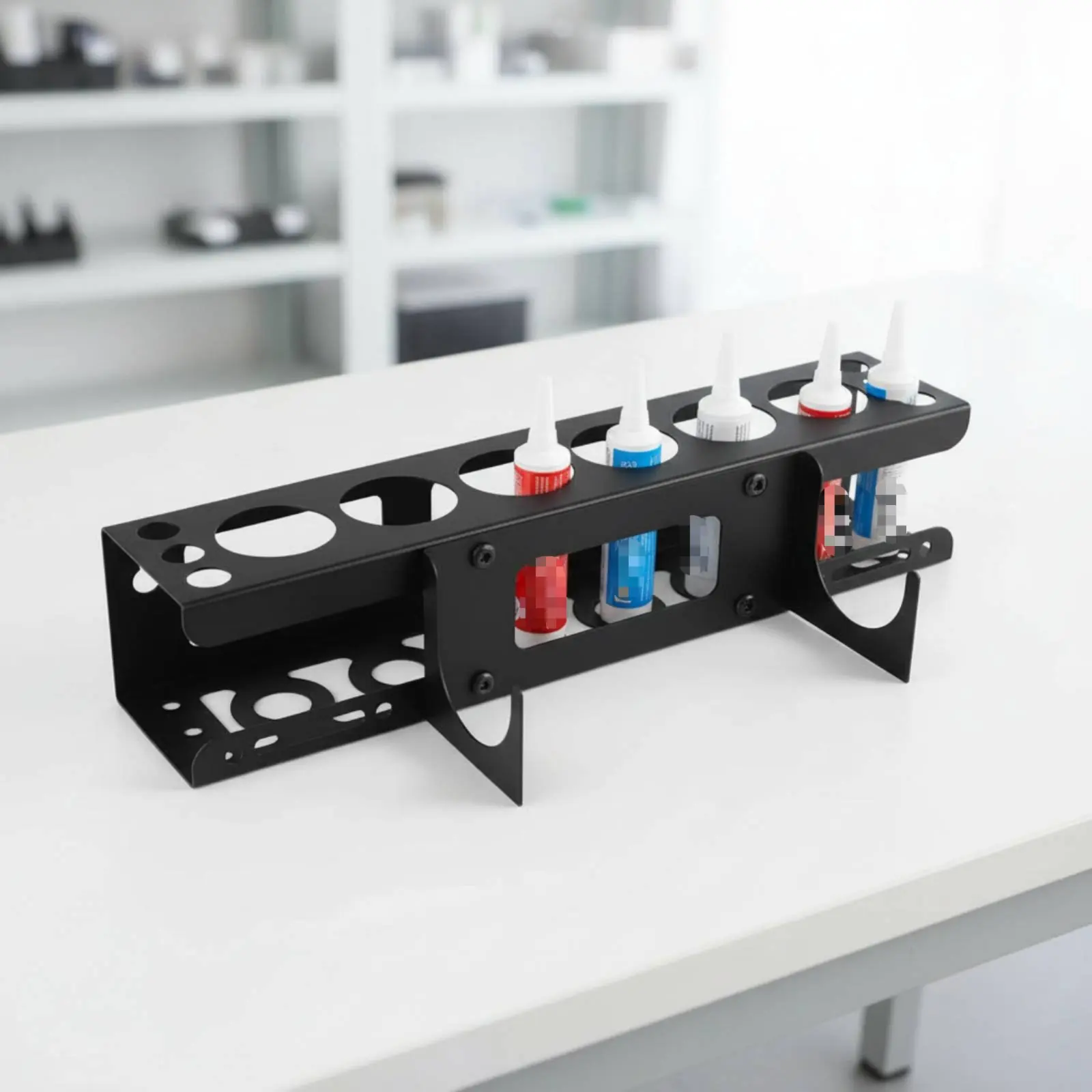 

Caulk Tube Holder Metal Silicone Tube Organizer Space Saving Screw Mount for Workshop, Garage