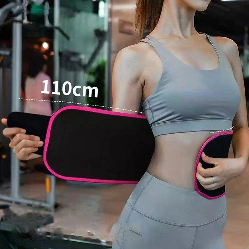Sports Sweaty Belt Body Shaping Running Fat Burning Yoga Belt Waist Protection Sweaty Fitness Belt Sweating Belt