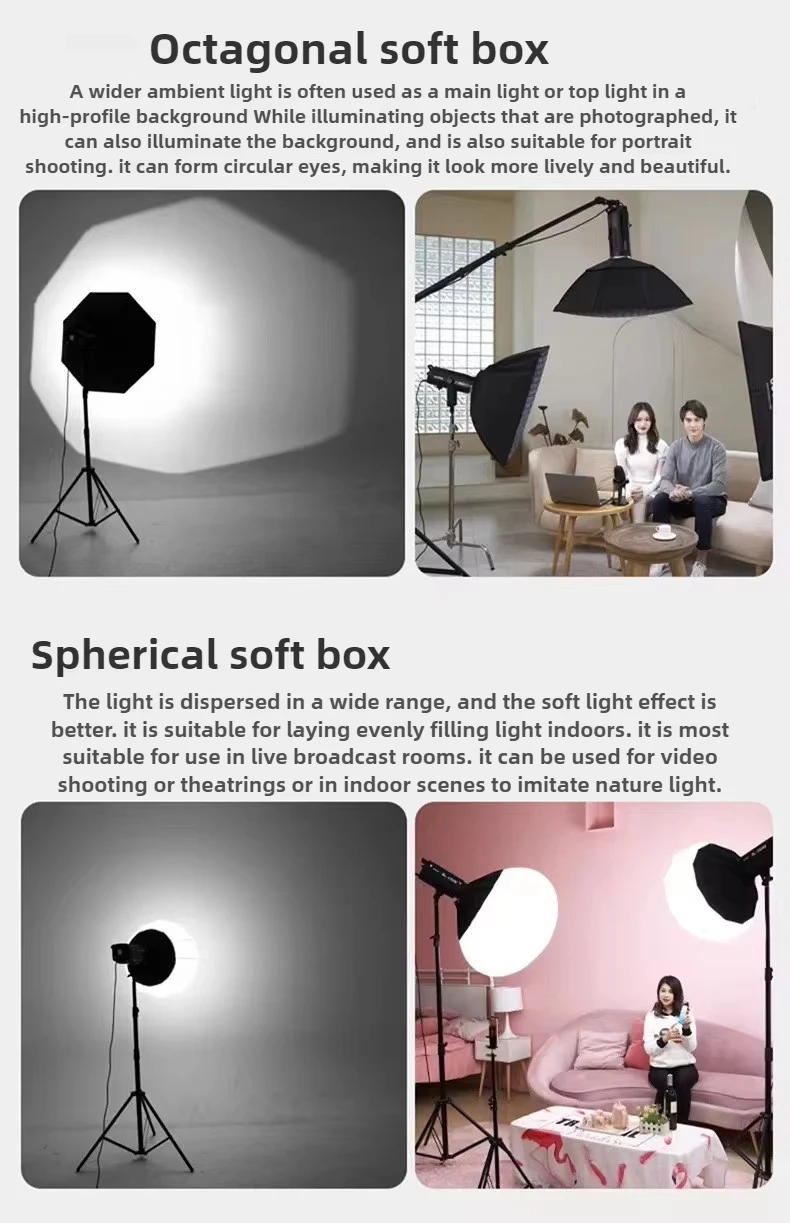 50cm 65cm 70cm 90cm Softbox with Bowens interface Light Box Photo Soft Light Box For Professional Photography Photo Studio