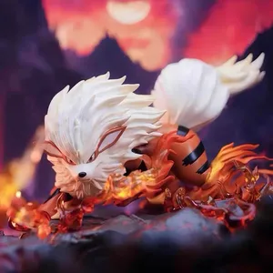 Arcanine dan Growlithe Anime Figurine Model Kawaii Dekorasi Boneka Mainan Anak Patung Koleksi Ornamen Anak Laki-laki Hadiah 12 arcanine penjualan terbaik - №
