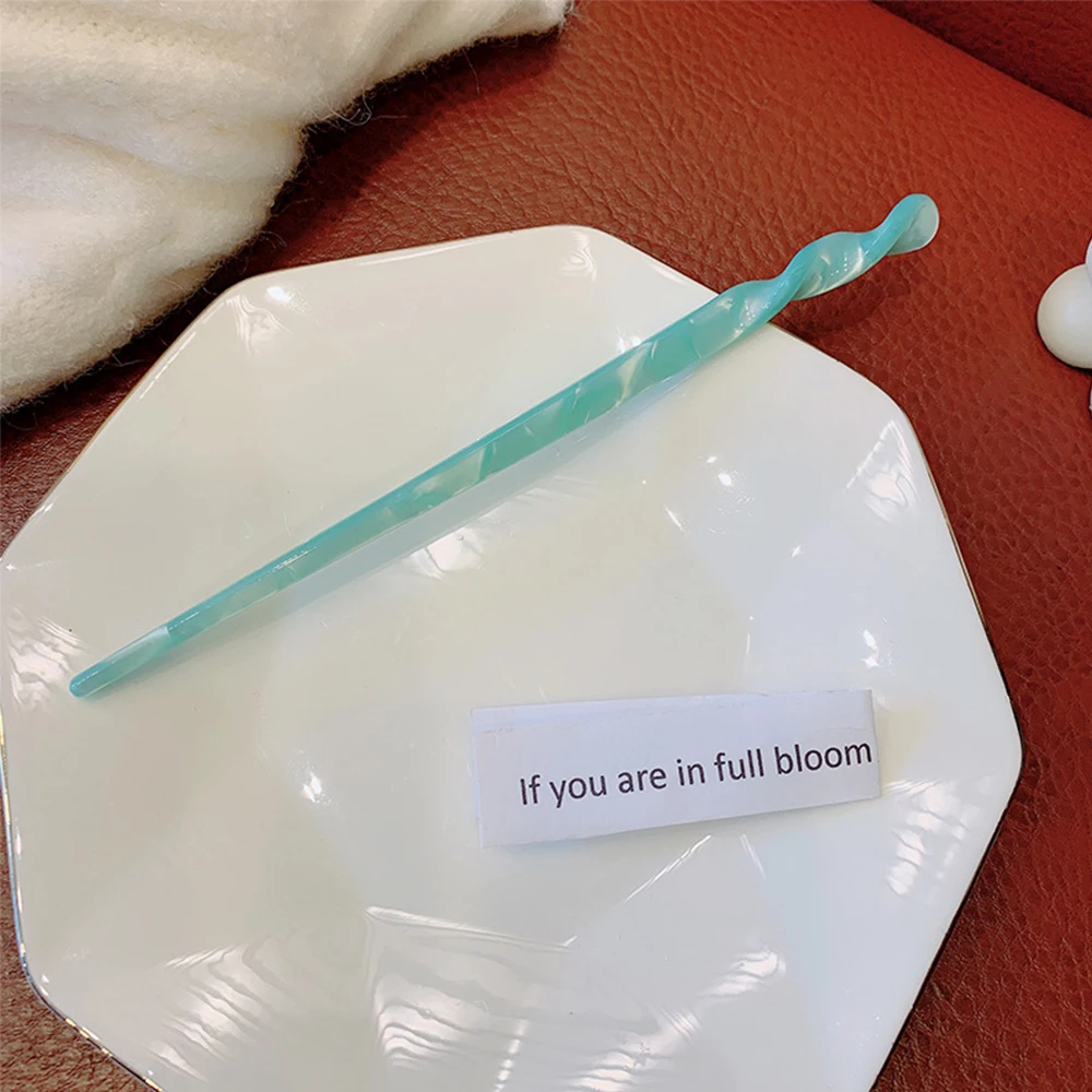 

1PC Temperament Korea Marbling Pattern Acrylic Disk Hair Hair Accessories Hair Sticks Hairpins