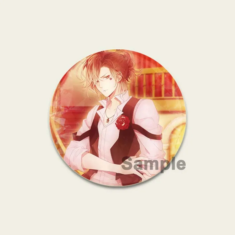 Animation Diabolik Lovers Brooch Reiji Ayato Laito Kanato Badge Cartoon Lapel Pins Breastpin for Backpack Clothes Gift Accessory