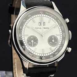 1963 Pilot Watch Men's Mechanical Panda Watch Tianjin ST1931 Manual Winding Chronograph Luminous Calendar Sapphire Waterproof