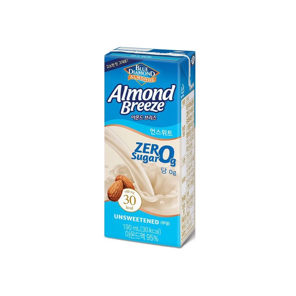 Mandelbrise Unsweet Zero Sugar 190 ml 48 Stück Mandelmilch-Sojamilch