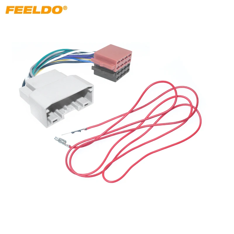Adaptador de arnés de cableado ISO de Audio de Radio CD de coche con cable ACC para Chrysler Dodge Jeep Wrangler Rubicon 2007 + Cable ISO
