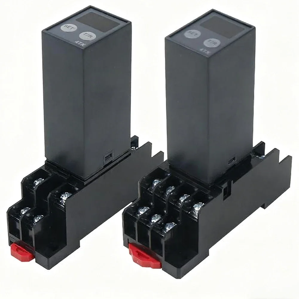 Digital Time Relay 0.1S-990H Power On Delay Off Cycle Delay Multi Mode DC12V DC24V AC220V H3Y-2 H3Y-4 With/None Base Socket