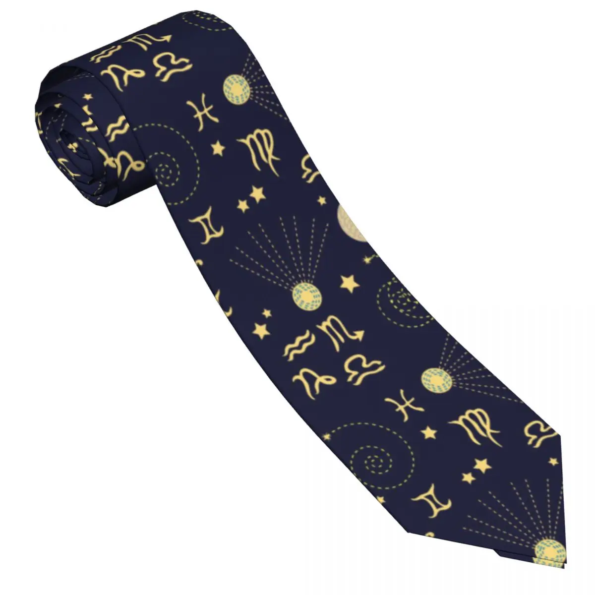 Casual Arrowhead Skinny Abstract Constellations Astrological Necktie Slim Tie For Men Simplicity For Party Formal Tie