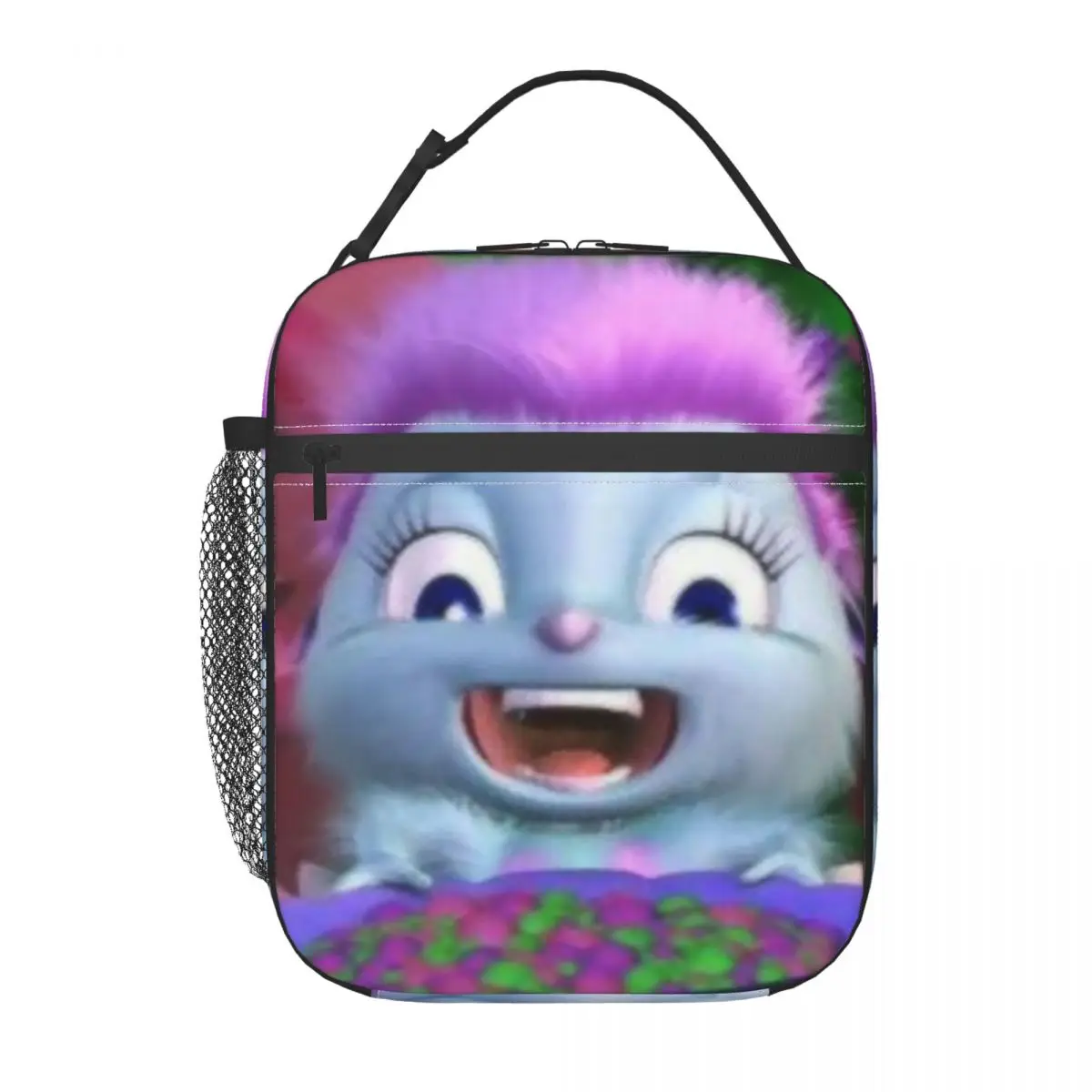 Bible Smile Insulated Lunch Bags for Women Cartoon Character Resuable Thermal Cooler Food Lunch Box Kids School Children