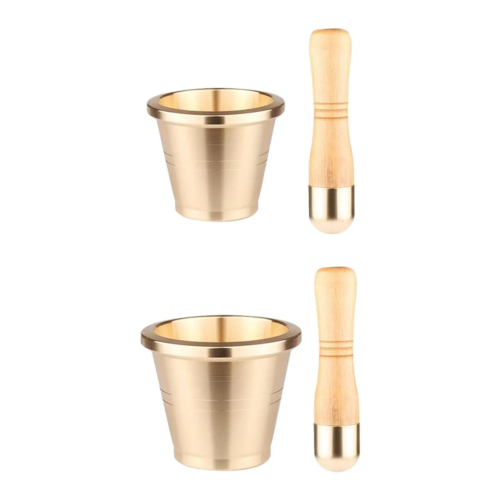 Brass Grinder Set Pure Brass Pounding Jar Multipurpose Kitchen Smashing Kit Salt Pepper Mills for Household Cereal Guacamole