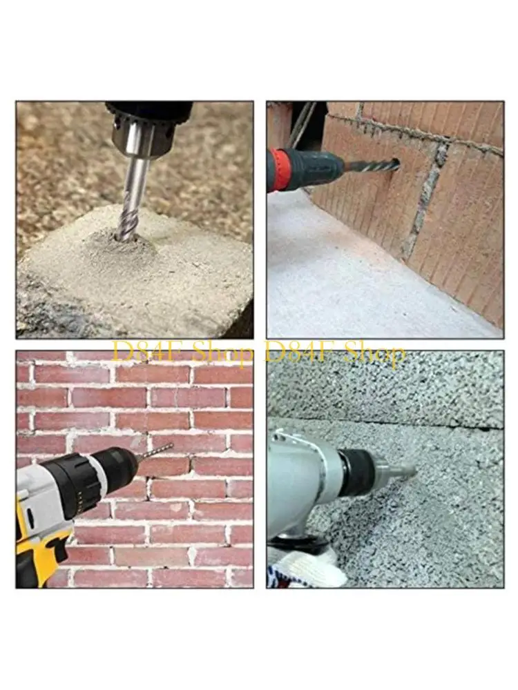 

D84F Набор сверл из 8 шт. для сверления бетонной кладки с легким удалением пыли