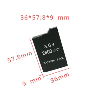 Wiederaufladbare Lithium-Batterie für Sony PlayStation, tragbares Gamepad-Zubehör, 2400mah, 3,6 V, Sony PSP2000, PSP3000, PSP 2000, 3000, PSP-S110 6 Hauptverkauf Batterie PSP 3000 2400mAh - №2