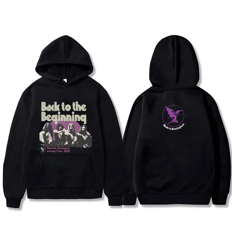

Heavy Metal Rock Band Black Sabbath and Ozzy Osbourne Back To The Beginning 2025 Hoodie Men Women Vintage Oversized Sweatshirt