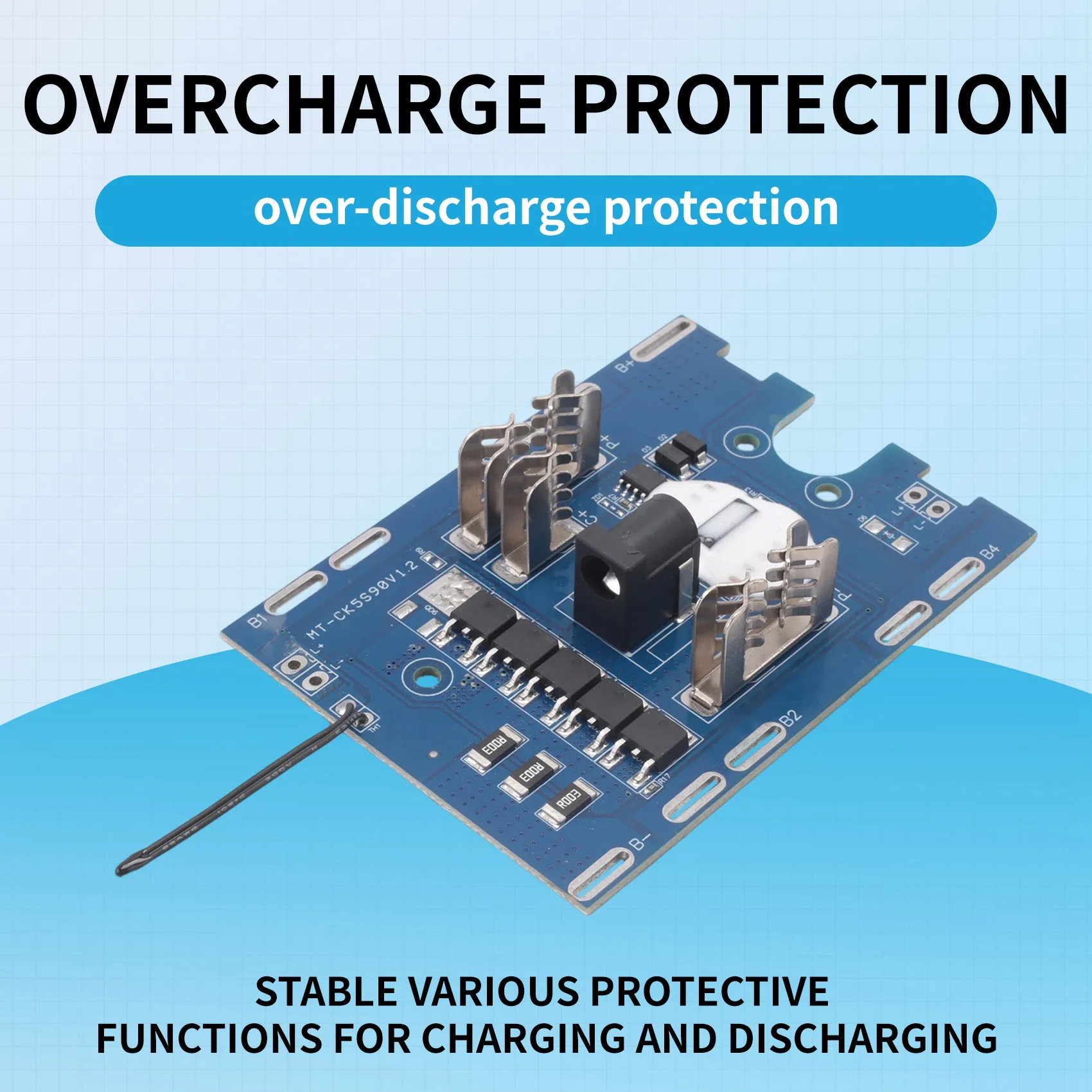 DTB7 2Pcs 5S 21V 25A Battery Protection Board for Power Tool Lithium Battery Charging Circuit Module
