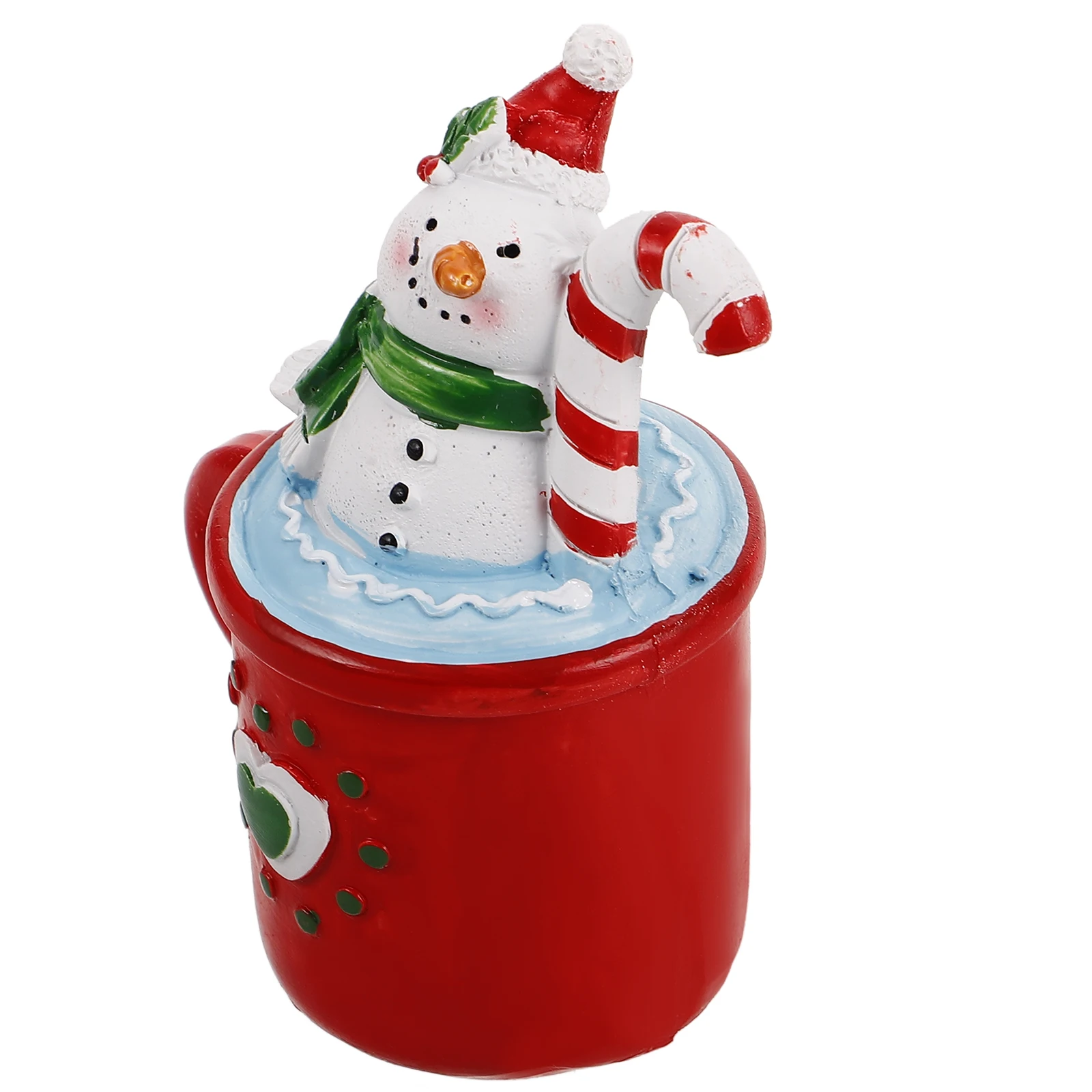 

1pcs Christmas Resin Ornament Snowman Style Tabletop Decoration Festive Holiday Home Decor Desktop Centerpiece