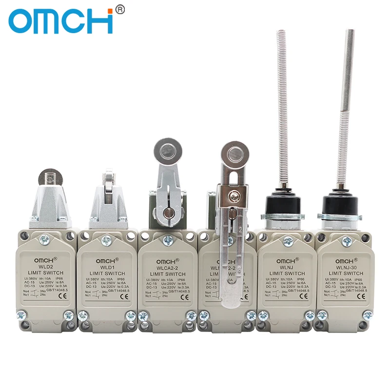 OMCH 1 قطعة آلة صناعية الاتصال الفضي الذاتي إعادة تعيين مقاوم للماء السفر التبديل WL سلسلة لحظة انتعاش الحد التبديل