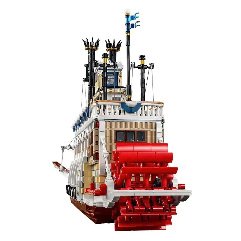 2025 New Ideas River Steamboat  Ship Moc  Blocks Diy Assemble City Toys Birthday holiday Gift For Children Kids