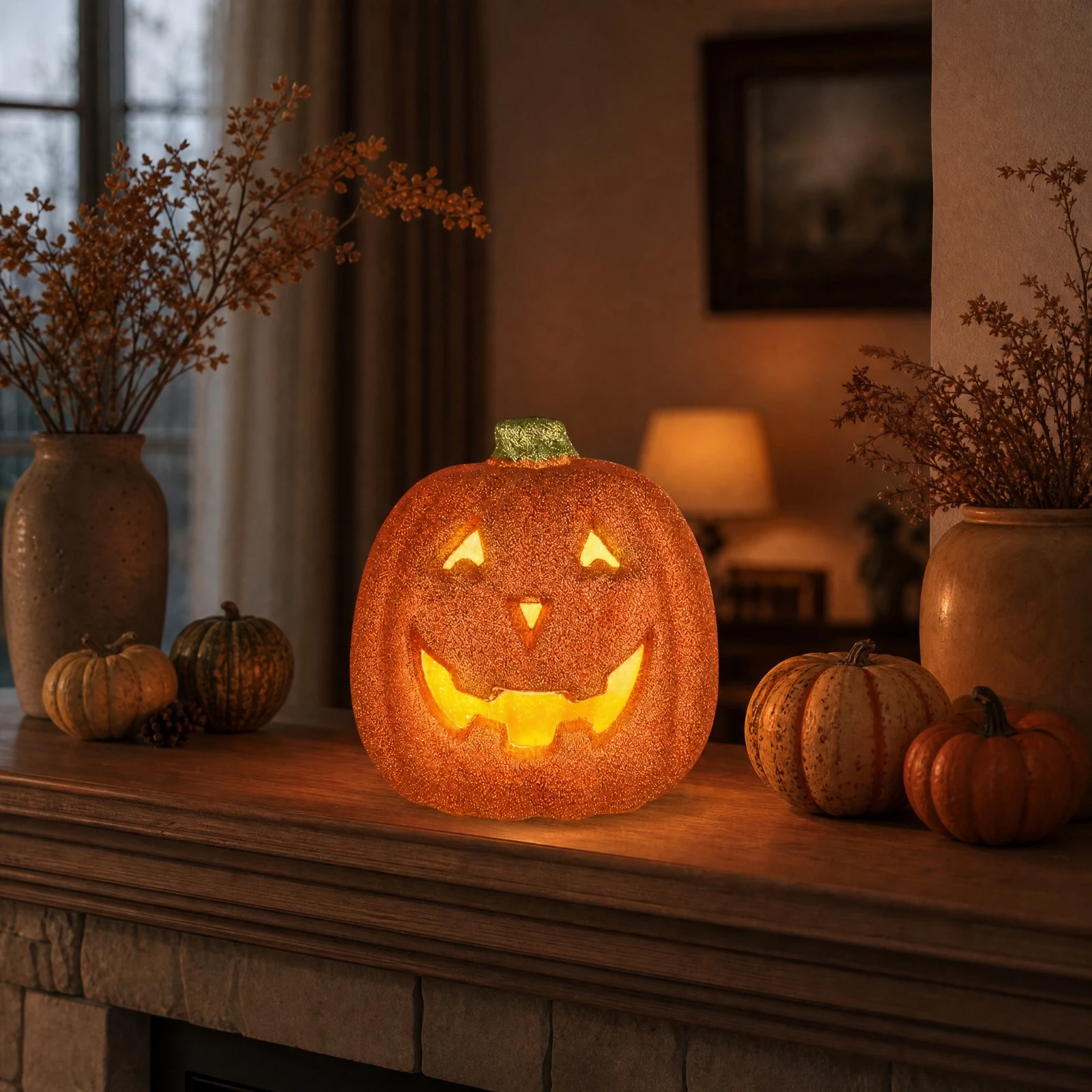 Pumpkin-Shaped LED Decoration  - Pumpkin Lantern Halloween recension och pris