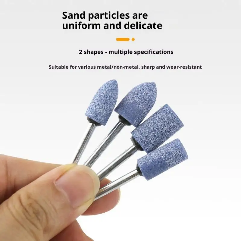 (YY)10Pcs Polishing Head Wheel Head Abrasive Mounted For Rotary Power Tools Electric Grinding Stone Wheel  Accessories