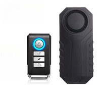 Anti-Theft Bicycle Motorcycle Alarm Wireless Security Vibration Sensor Waterproof Electric Bike Alarm with Remote Control 113dB