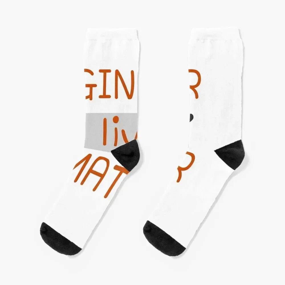 

Ginger lives matter t-shert classic Socks crazy essential Novelties kawaii Women's Socks Men's