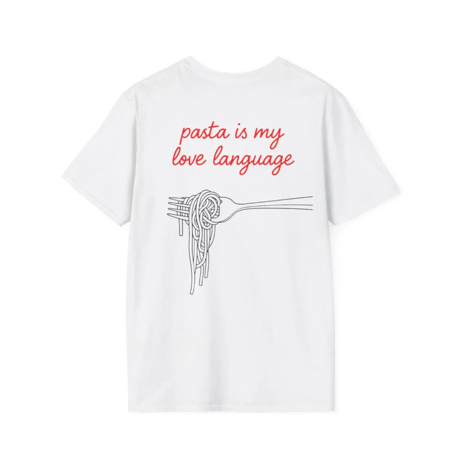 Pasta Is My Love Language Funny T Shirt Soft Foodie for Lovers Italian Cuisine Fans vintage Washed Slightly designer clothes