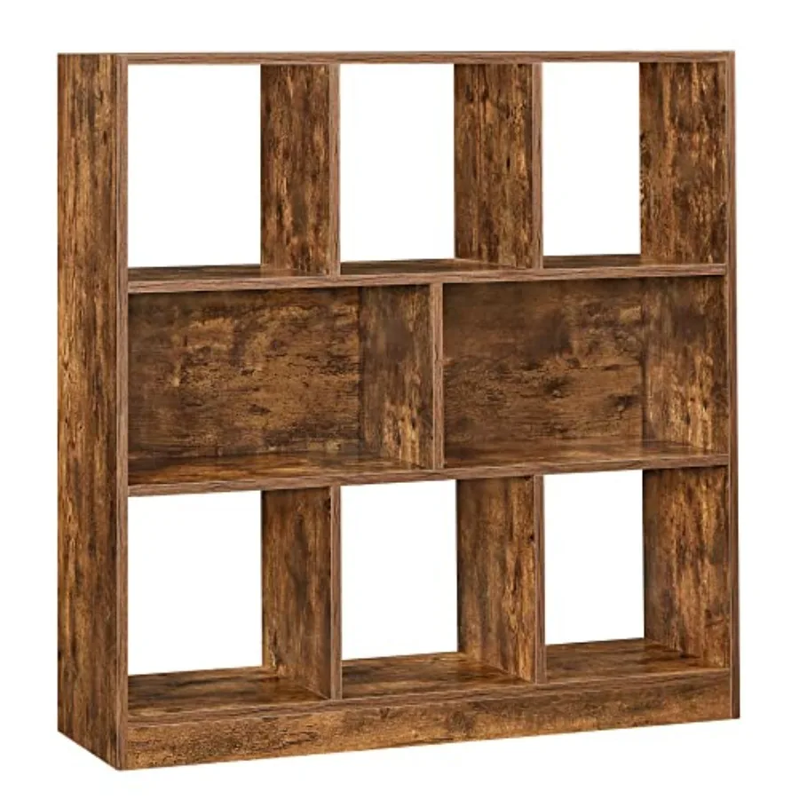 

Bookcase Bookshelf Freestanding Storage Unit 8 Open Compartments Used Horizontally Vertically Upside Down 11 x 35.4 x 39.4 Inch