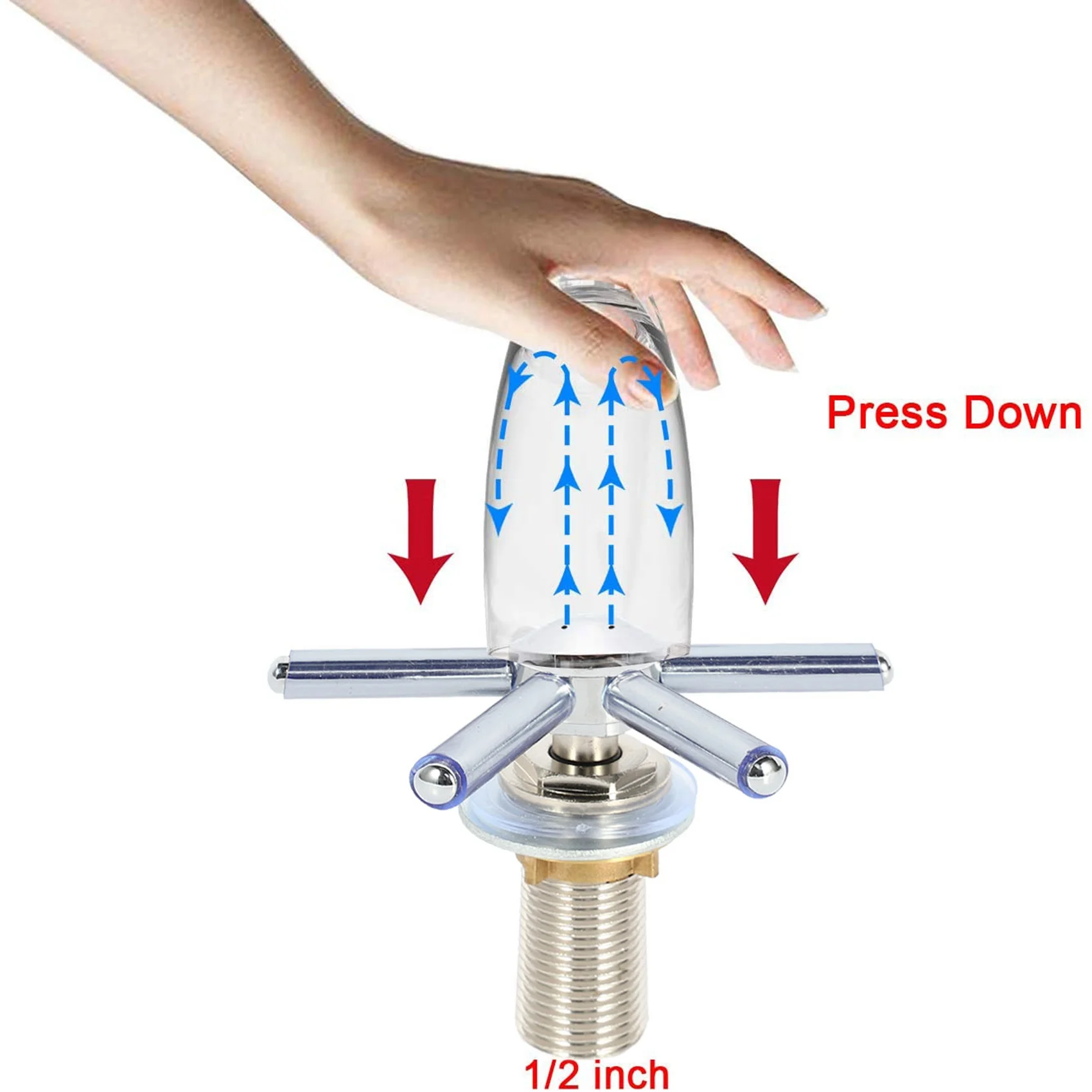 Wine and Beer Glass Washer,Stainless Steel Bar Automatic High Water Pressure Cup Washer Sprayer,Glass Rinser Head