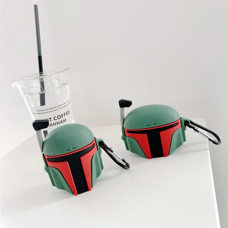 3D Cartoon Boba für AirPods 1 2 Pro Fall Drahtlose Kopfhörer Schutzhülle Fall für Airpods 1 2 Kopfhörer Fall für Air Schoten