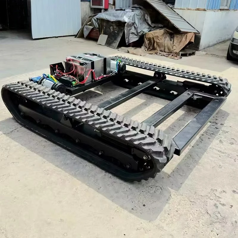 الهيكل السفلي للمسار الفولاذي المطاطي الجديد للحفارات وحفارات الحفر والكسارات #2